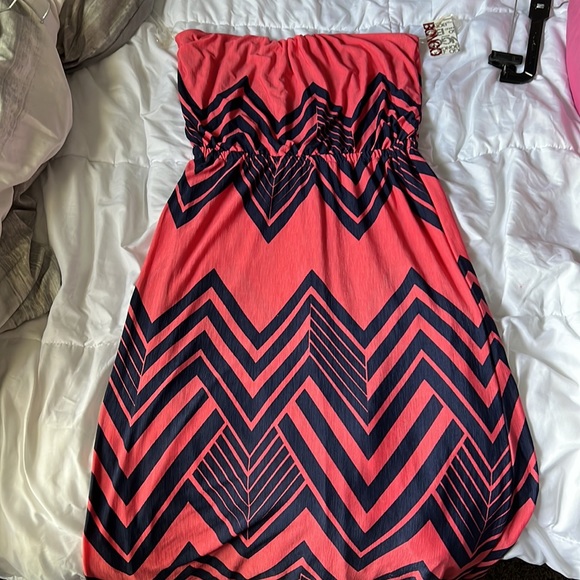 NWT Bongo strapless MAXI DRESS SZ Large - Picture 4 of 6